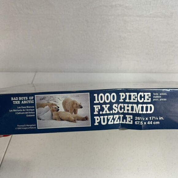 FX Schmid Vintage 1994 1000 Pc Panorama Bad Boys Of The Arctic Jigsaw Puzzle NEW - Picture 8 of 12